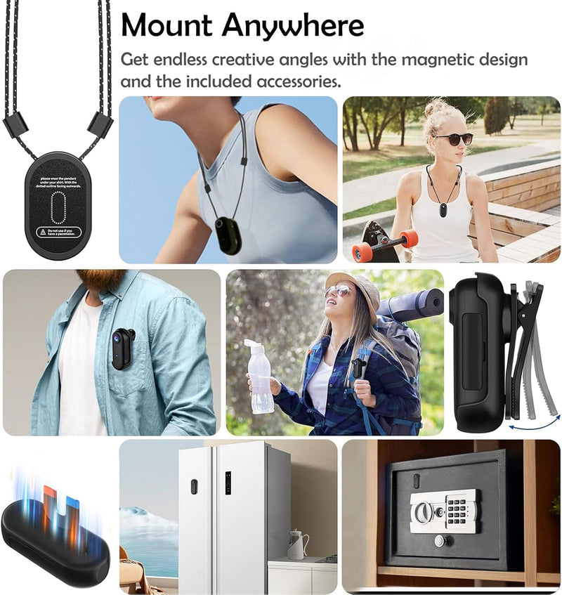 GO! Sport | Mini – Magnetic Hands-Free Action Camera (4K Ultra HD)