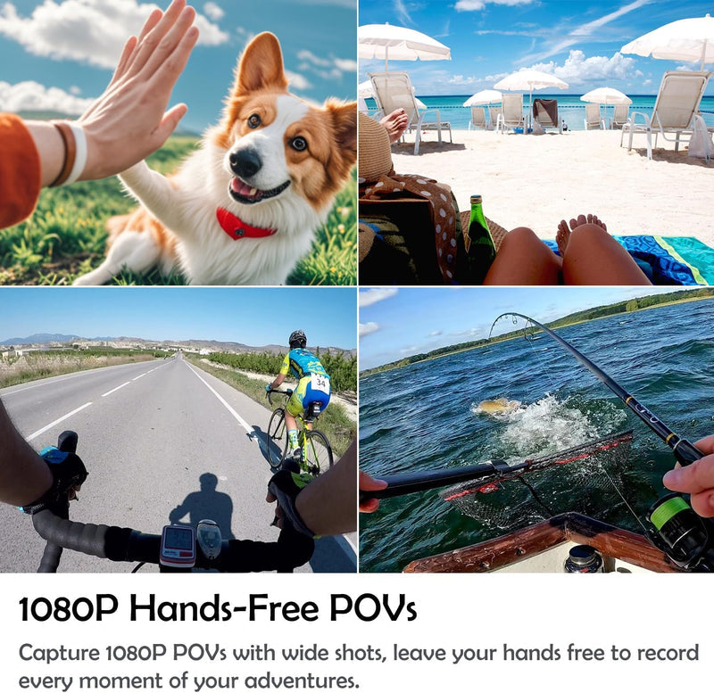 GO! Sport | Mini – Magnetic Hands-Free Action Camera (4K Ultra HD)