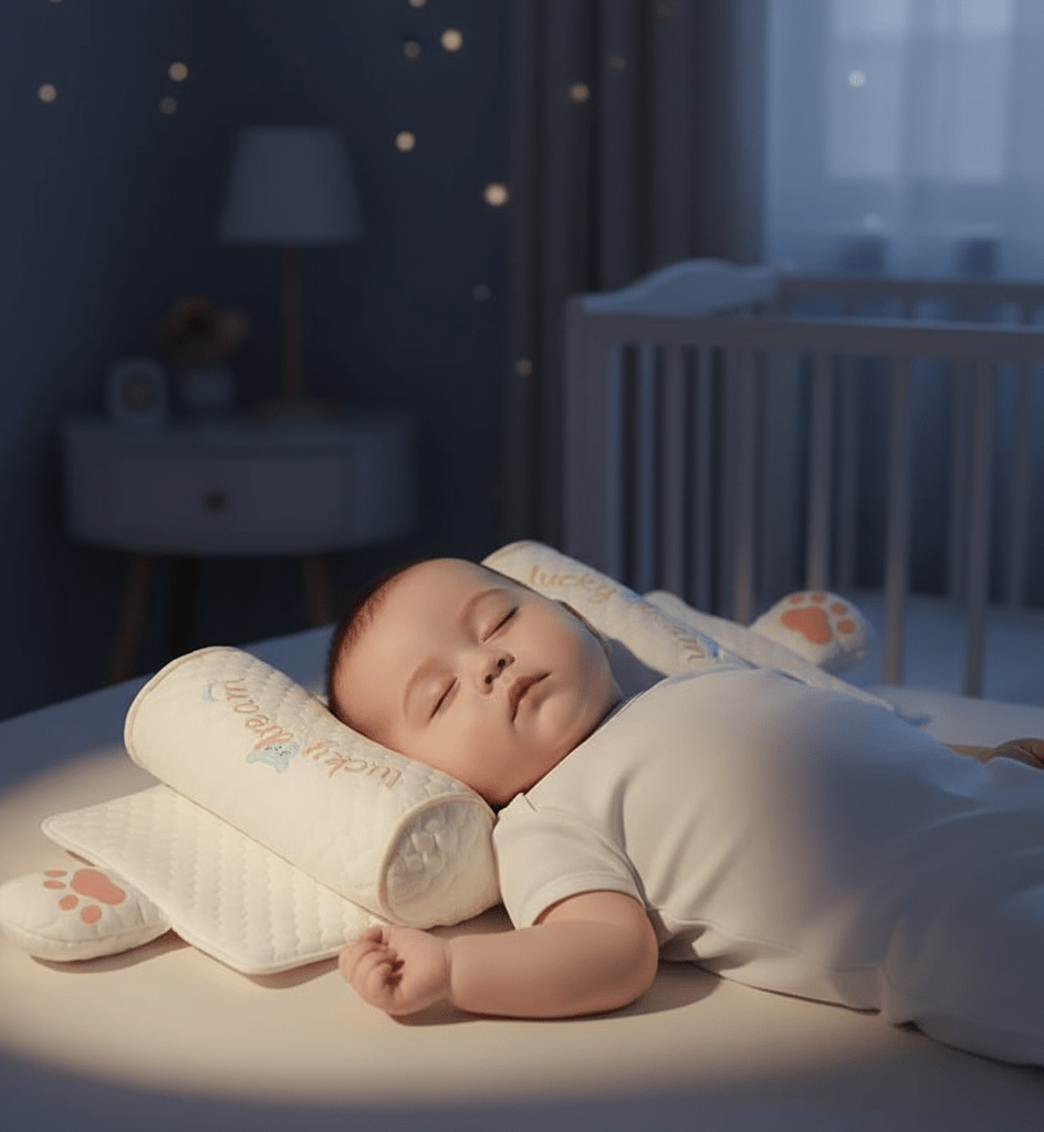 GO! Kids | Baby Anti-Roll Safety Sleep Pillow – Newborn Positioning Support.