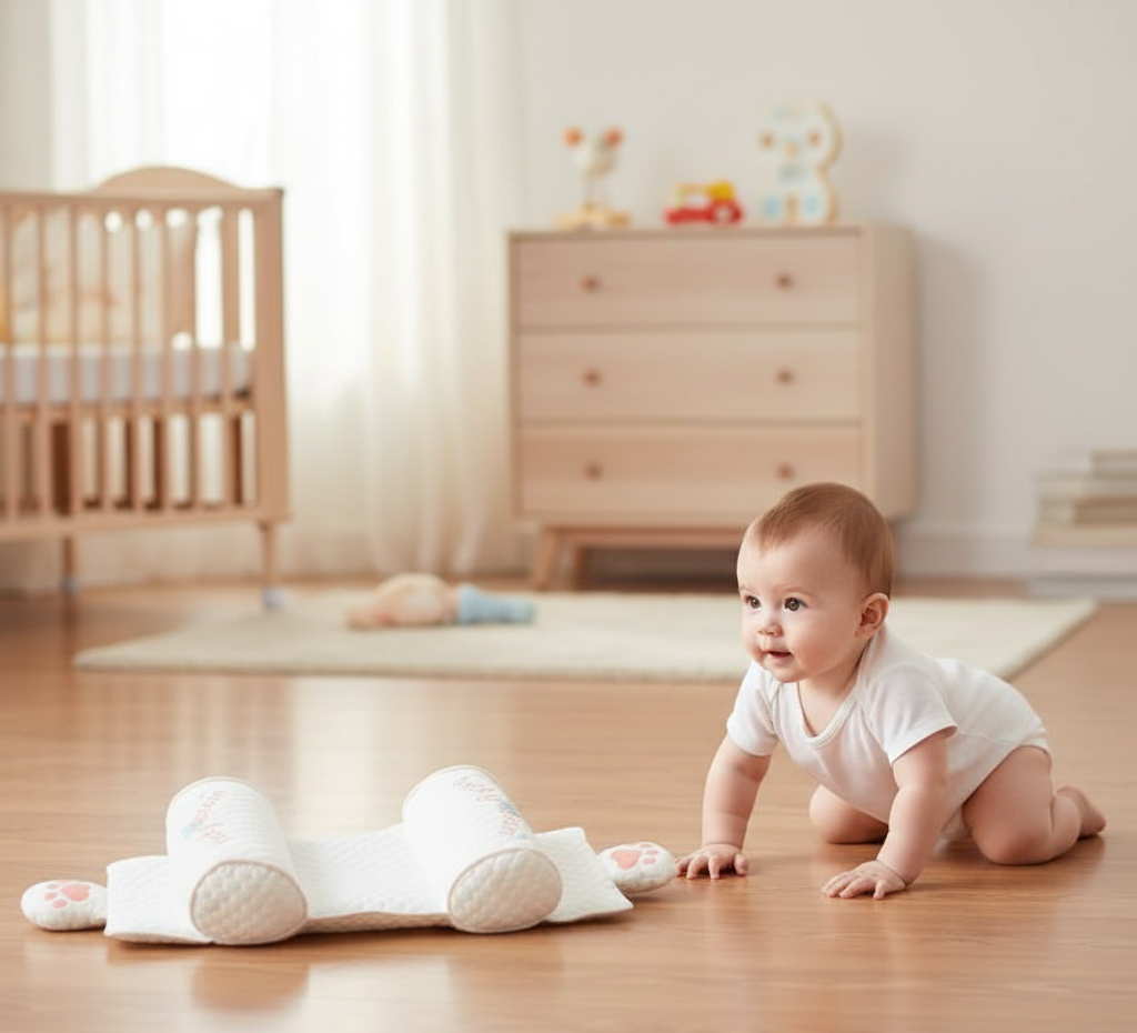 GO! Kids | Baby Anti-Roll Safety Sleep Pillow – Newborn Positioning Support.