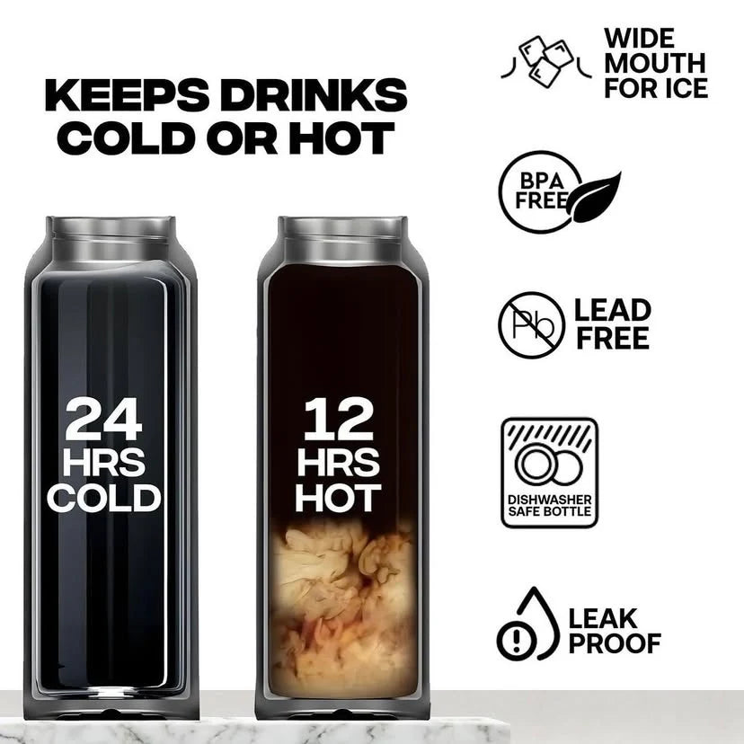 BYLOU - VACUUM INSULATED BOTTLE WITH MAGNETIC PHONE HOLDER