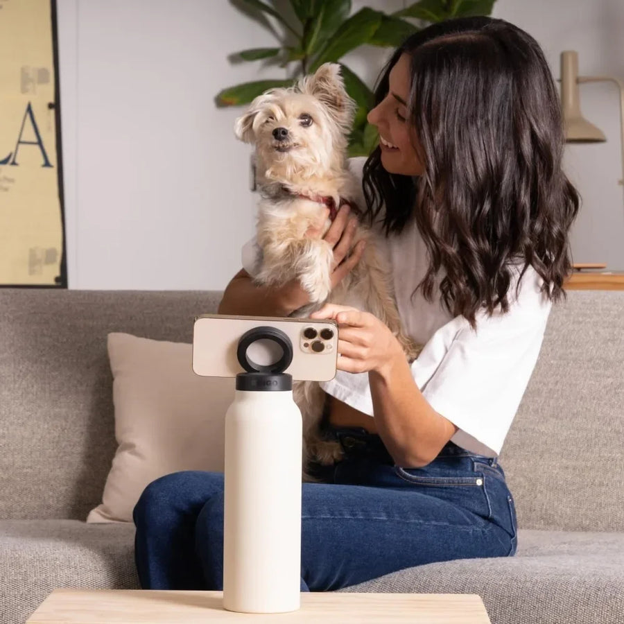 BYLOU - VACUUM INSULATED BOTTLE WITH MAGNETIC PHONE HOLDER