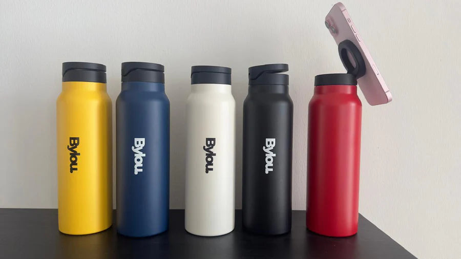 BYLOU - VACUUM INSULATED BOTTLE WITH MAGNETIC PHONE HOLDER