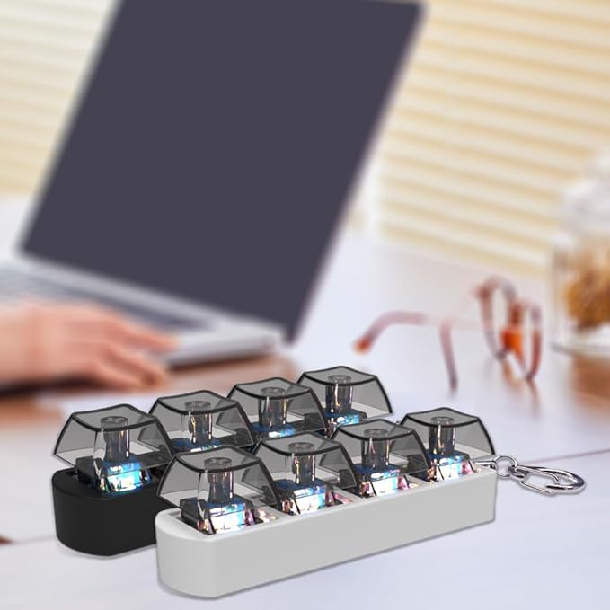 GO! Tech | Clickie™ Mechanical Keyboard Switch Tester Keychain – ADHD Fidget Toy & Gamer Gift