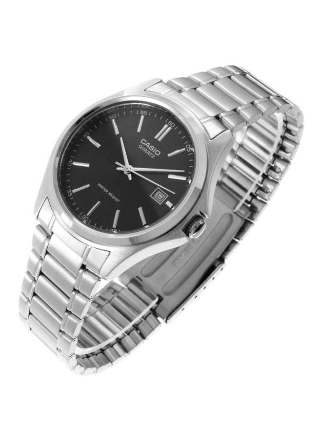 Men's Water Resistant Analog Wrist Watch MTP-1183A-1ADF - 39 mm - Silver