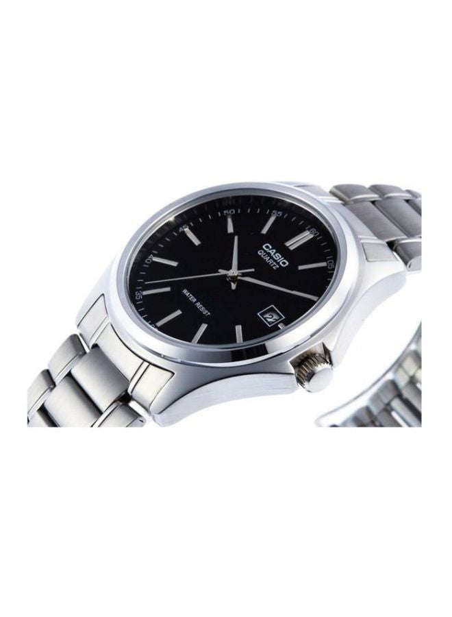 Men's Water Resistant Analog Wrist Watch MTP-1183A-1ADF - 39 mm - Silver